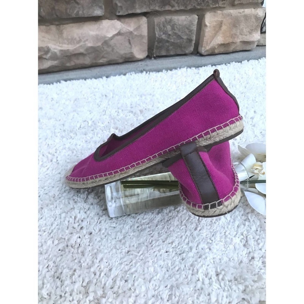 Michael Kors Fuschia leather trimmed espadrille 7 #33 - Picture 7 of 8